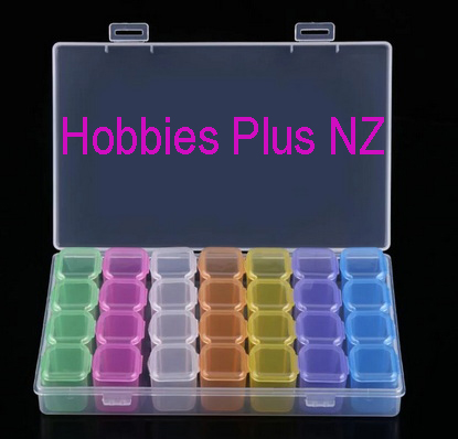 28 Compartment Coloured Container/Organiser,Bead,Craft,  HP 28CPPC
